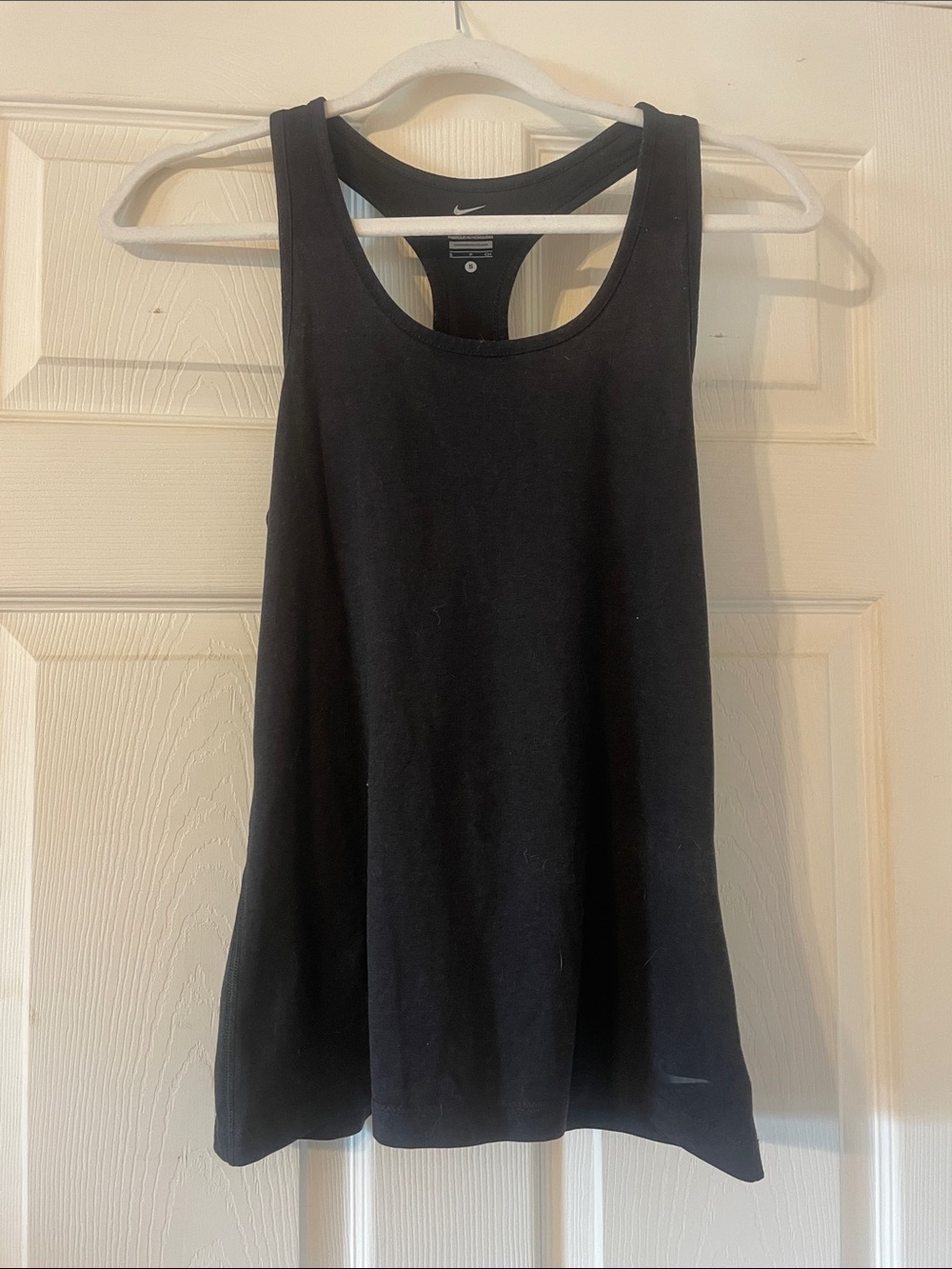 Nike Black Racerback Tank with Subtle Logo